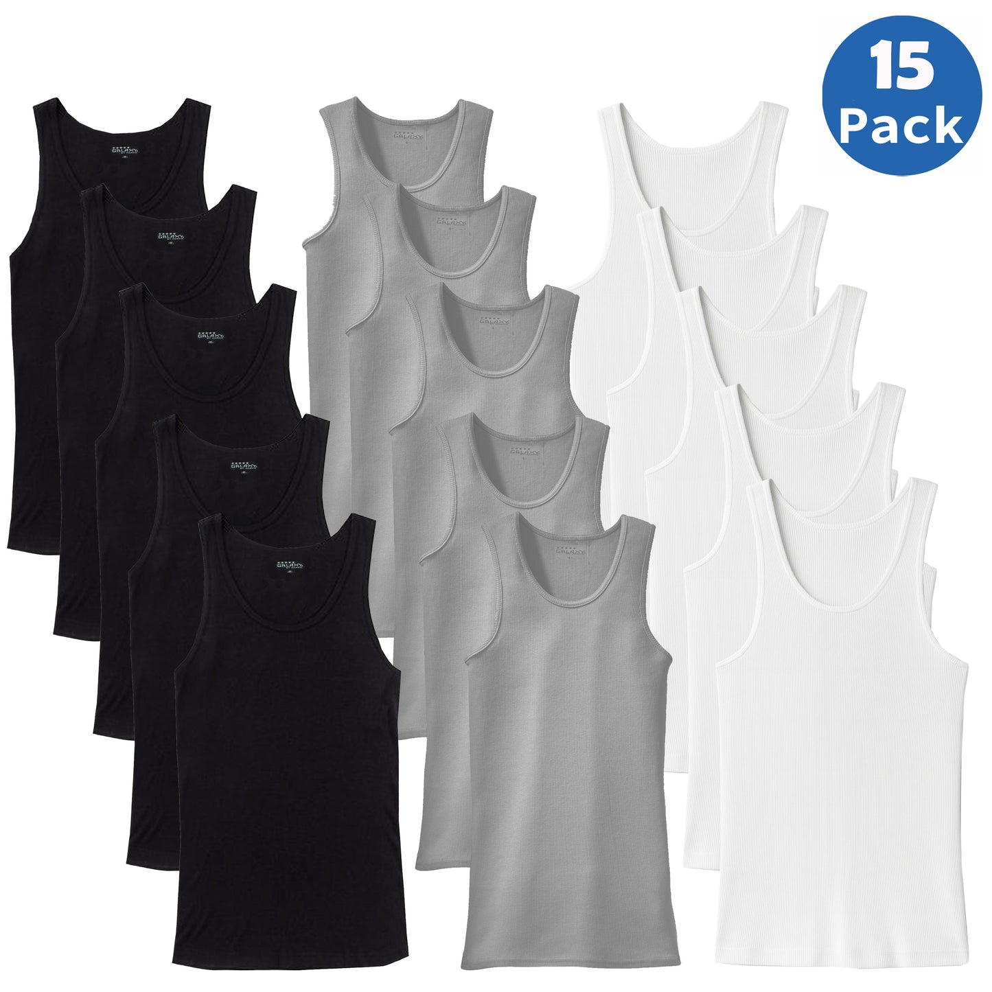 Men’s Ribbed Classic Tank Tops – Soft Cotton Blend (Multipacks)