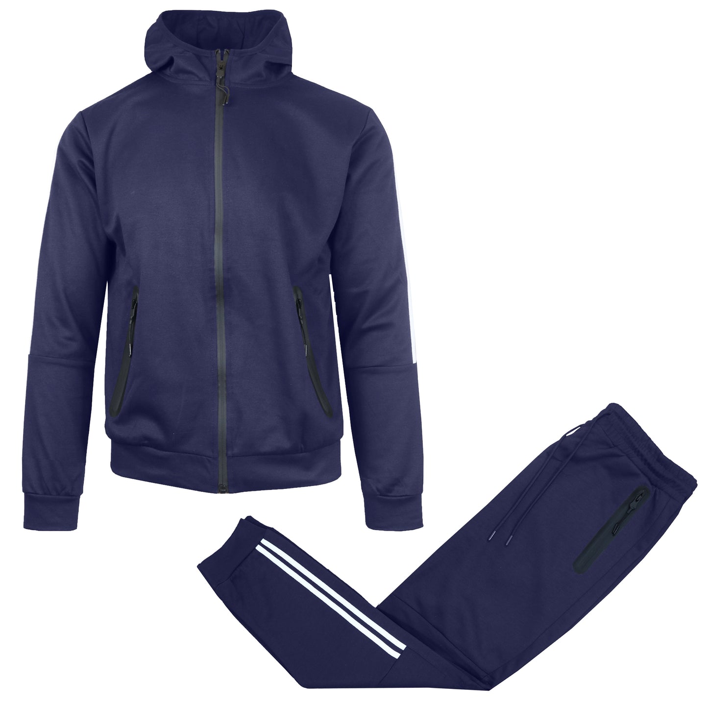 Men's Tech Fleece Full Zip Tracksuits 2 Piece Sets Athletic Jogging Outfit (S-3XL)