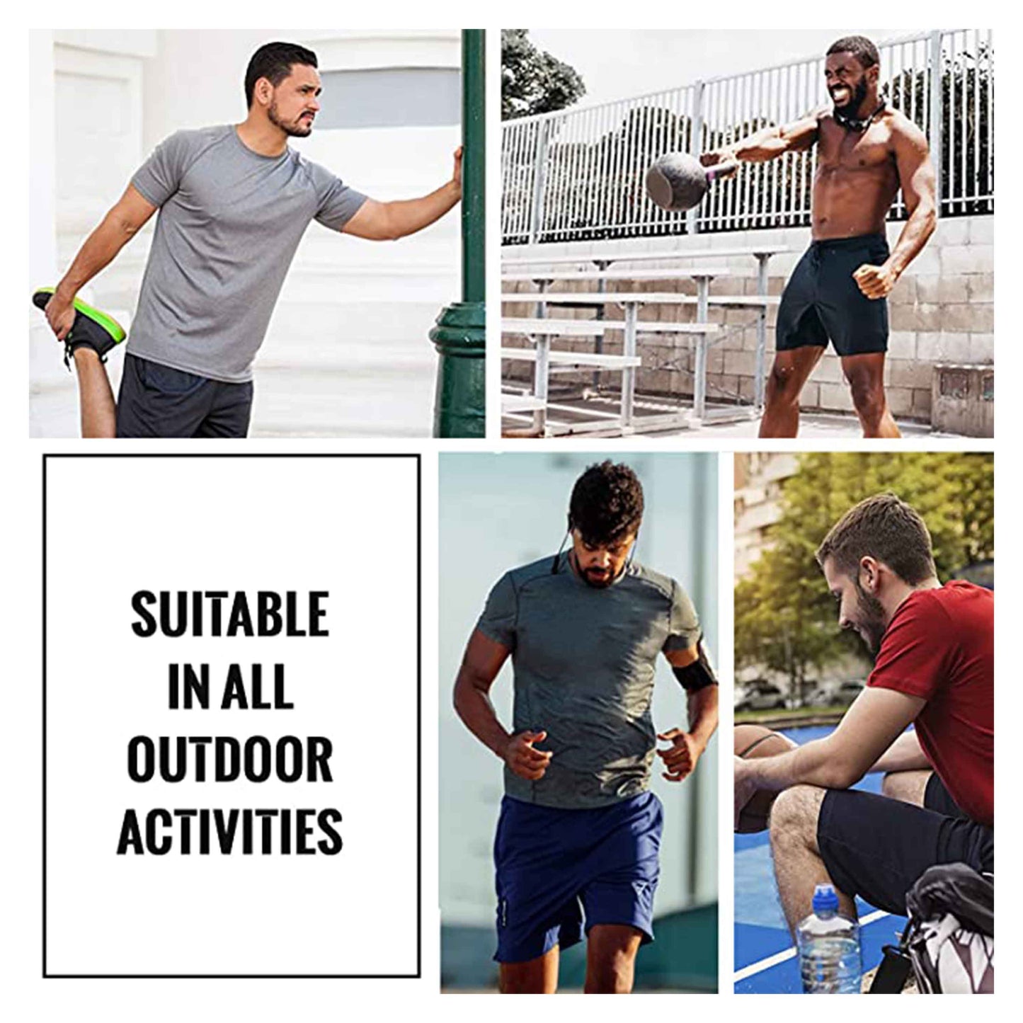 5-Pack Men's Open Mesh Shorts – Moisture-Wicking Athletic Shorts for Workout, Gym & Casual Wear