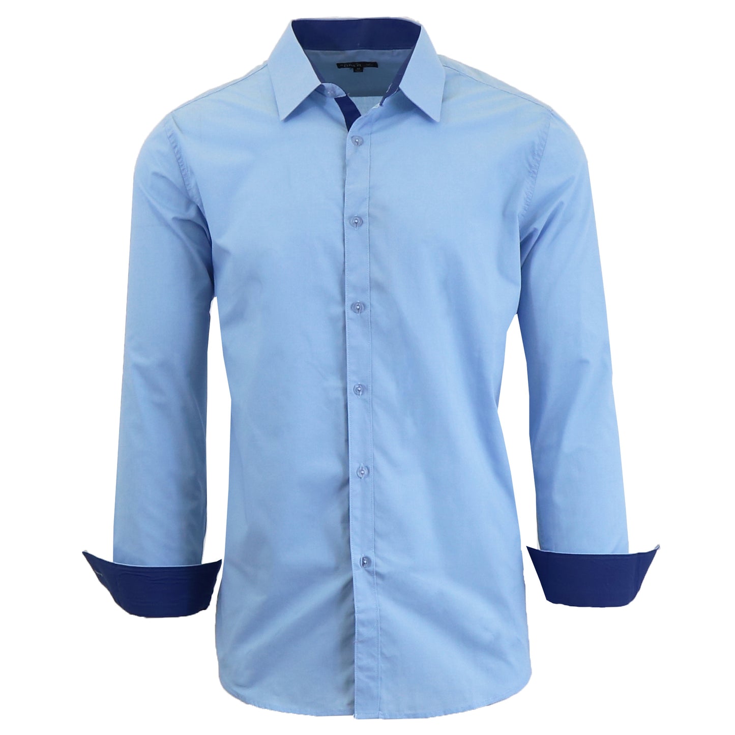 Men's Long Sleeve Solid Dress Shirts - Slim-Fit, Comfortable & Versatile for Everyday & Formal Wear (S-2XL)