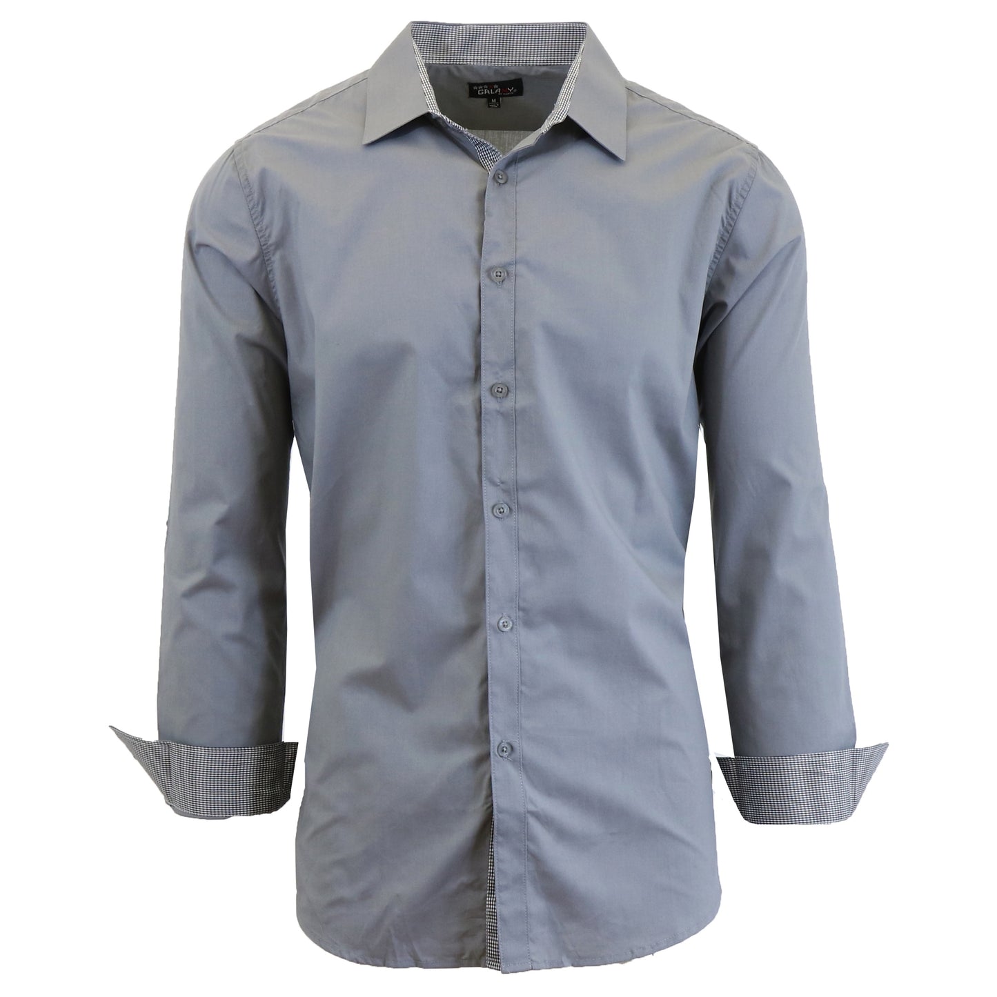 Men's Long Sleeve Solid Dress Shirts - Slim-Fit, Comfortable & Versatile for Everyday & Formal Wear (S-2XL)