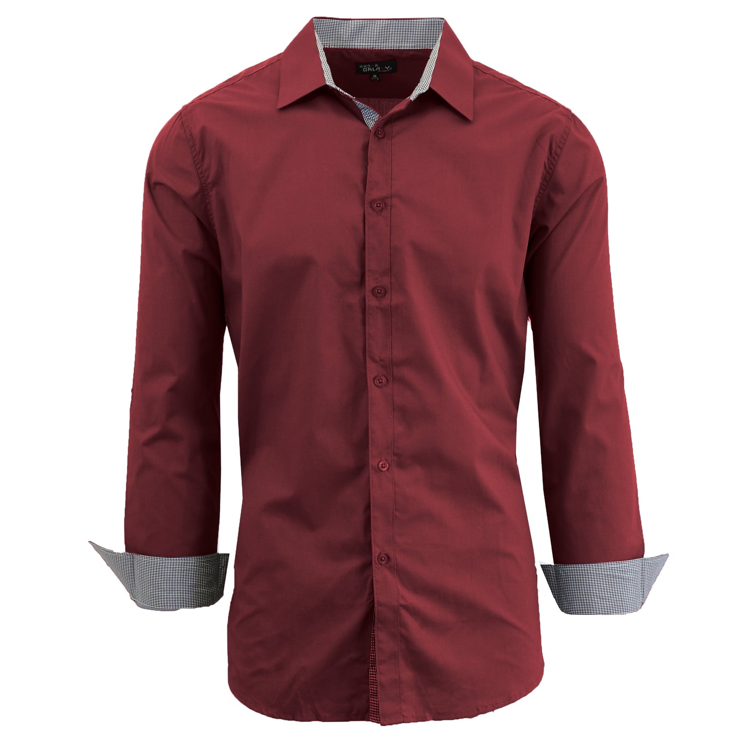 Men's Long Sleeve Solid Dress Shirts - Slim-Fit, Comfortable & Versatile for Everyday & Formal Wear (S-2XL)
