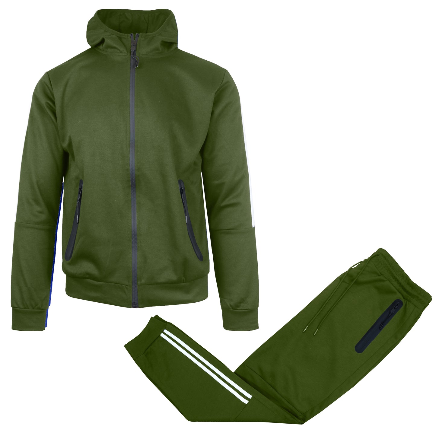 Men's Tech Fleece Full Zip Tracksuits 2 Piece Sets Athletic Jogging Outfit (S-3XL)