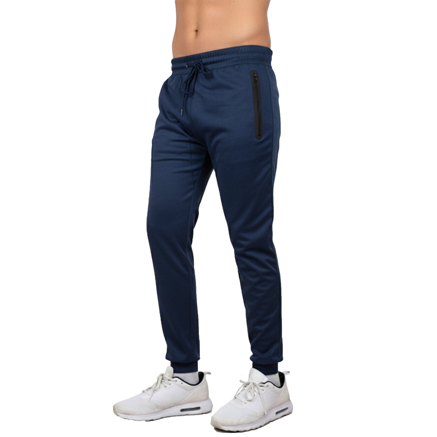 Men's Performance Tech Joggers Sweatpants With Heat Seal Zipper Side Pockets (Sizes: S-2XL)