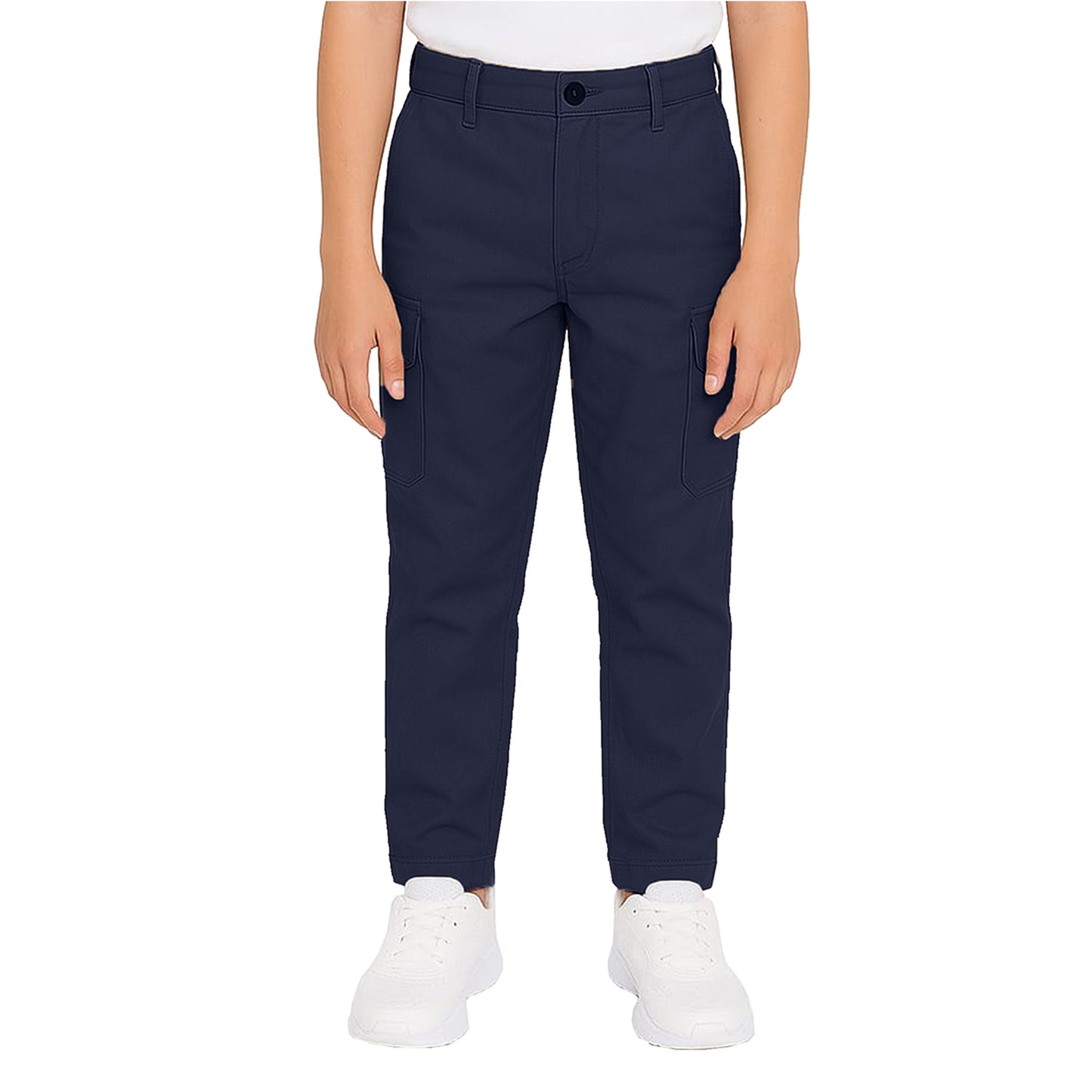 Boy’s Super Stretch Cotton Cargo Pants – Durable, Comfy & Functional Everyday Wear