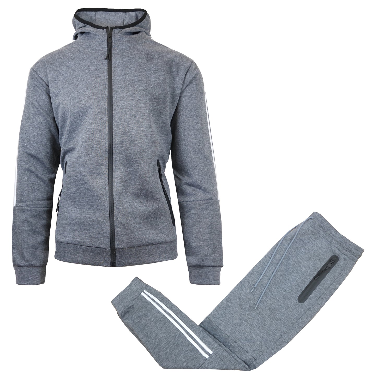 Men's Tech Fleece Full Zip Tracksuits 2 Piece Sets Athletic Jogging Outfit (S-3XL)