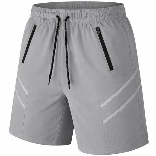Men's Performance Training Shorts With Zipper Pockets (Sizes, S to 2XL)