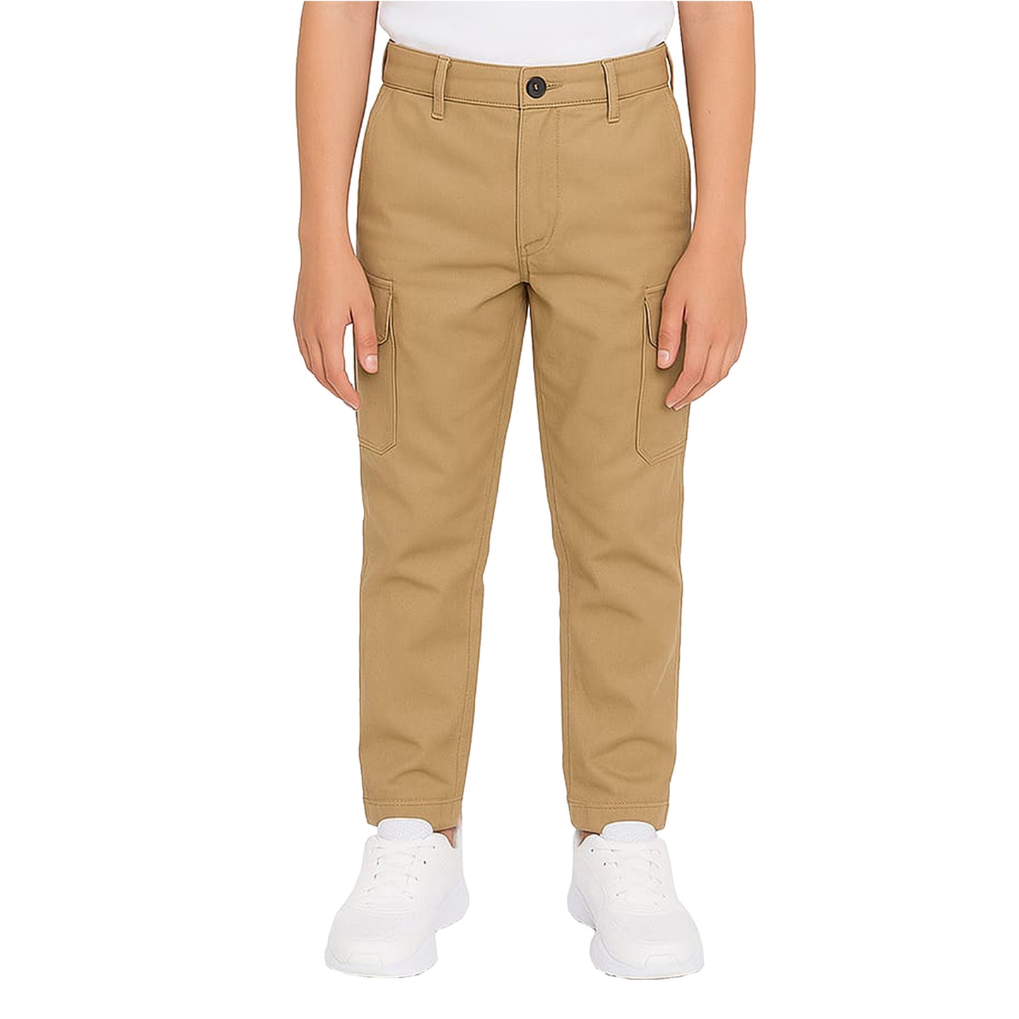 Boy’s Super Stretch Cotton Cargo Pants – Durable, Comfy & Functional Everyday Wear