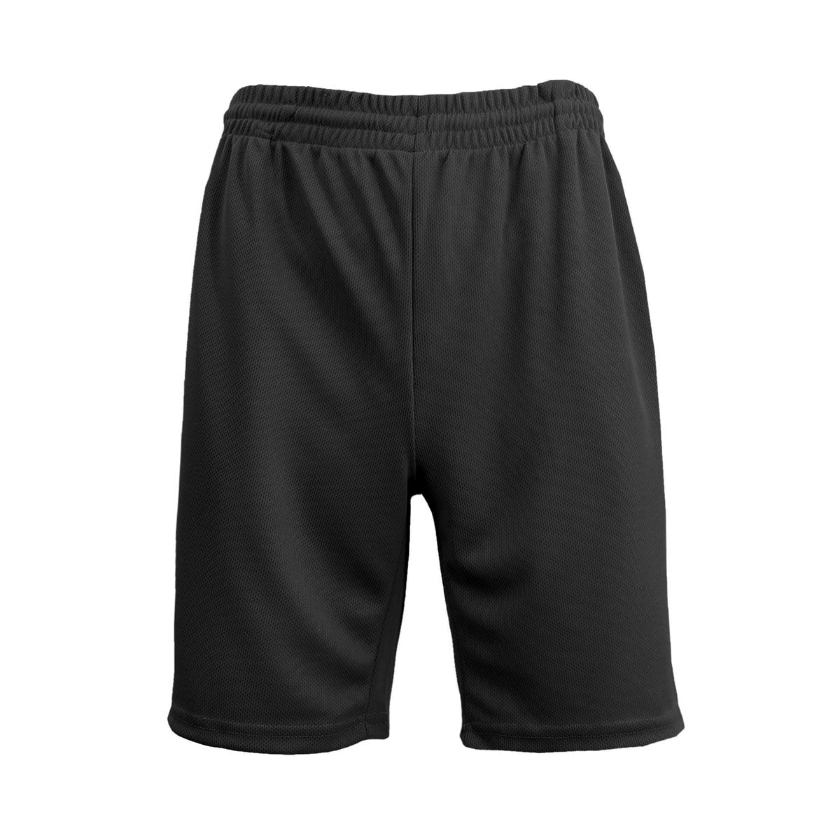 Men's Oversized Moisture Wicking Performance Basic Mesh Shorts - Black, 3XL