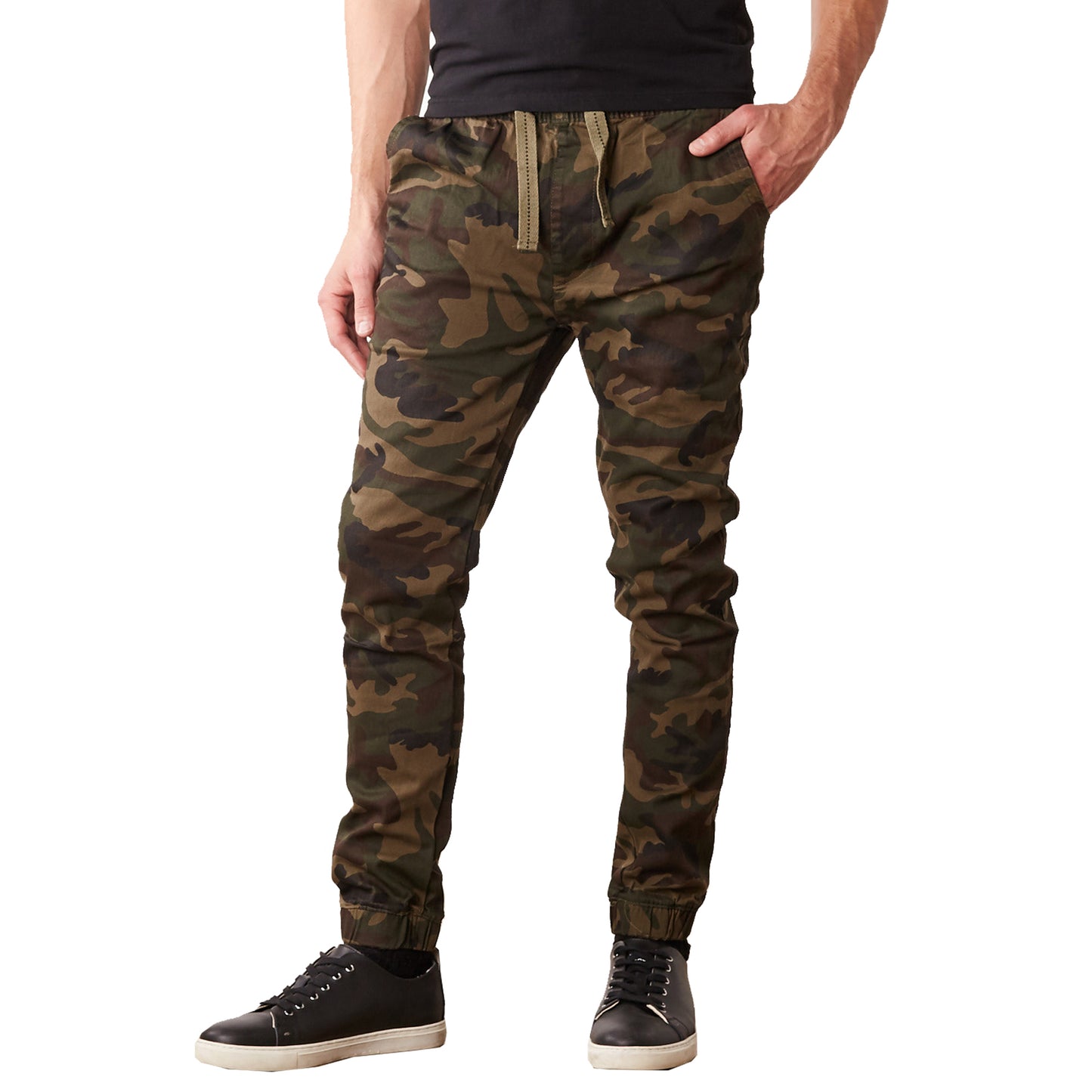 Men’s Slim-Fit Twill Jogger Pants
