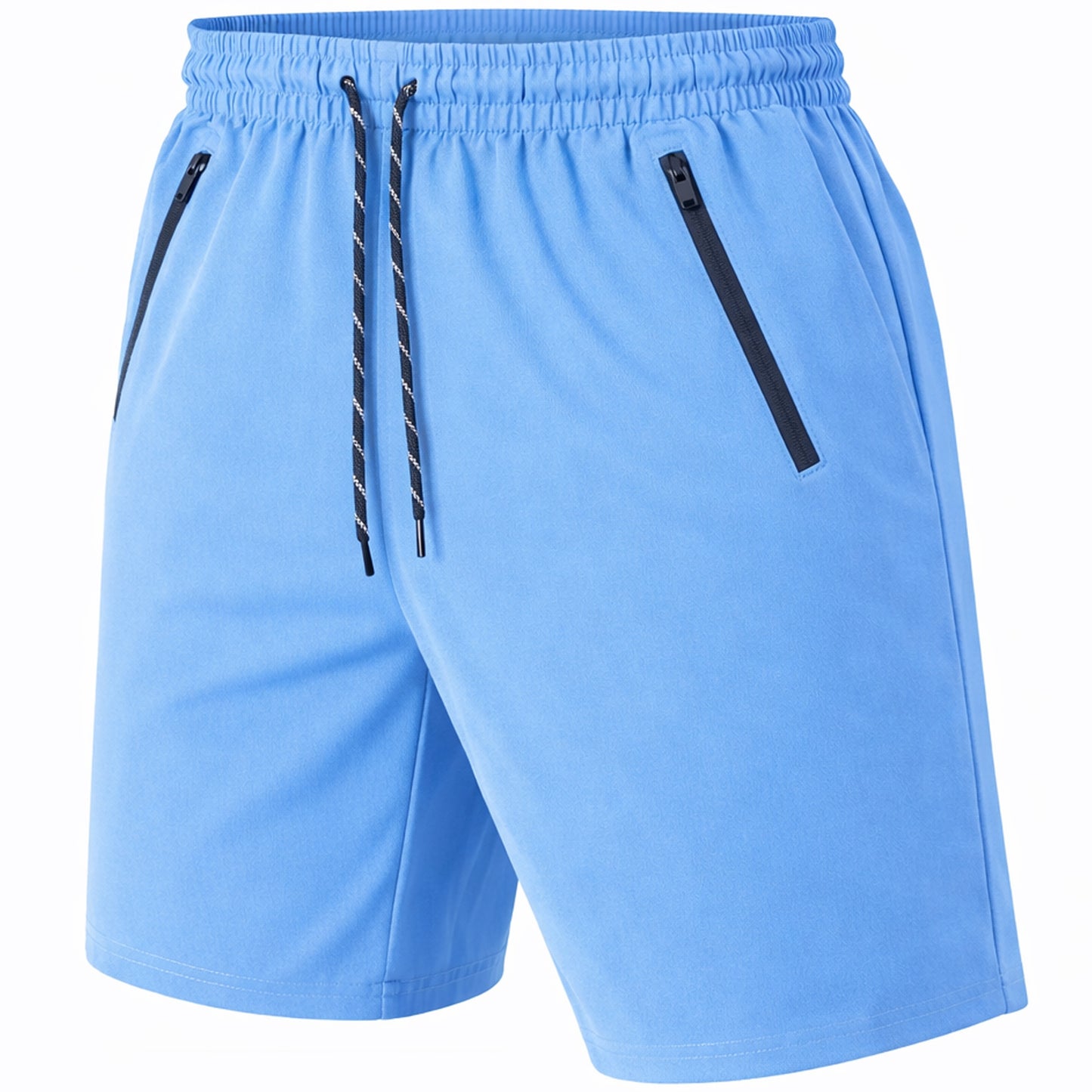 Men's Performance Training Shorts With Zipper Pockets (Sizes, S to 2XL)