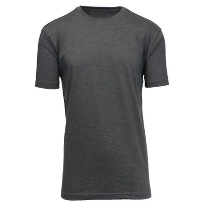 Men's Short Sleeve Crew Neck Solid Tee (Sizes, S to 3XL)