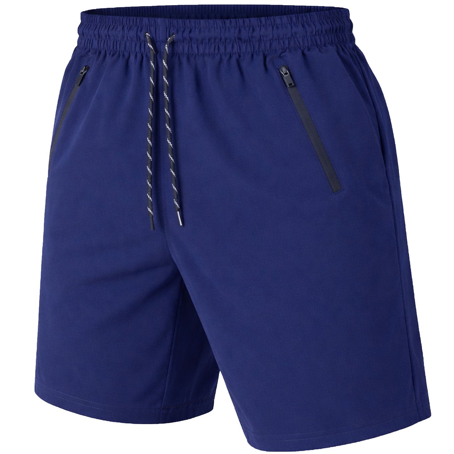 Men's Performance Training Shorts With Zipper Pockets (Sizes, S to 2XL)