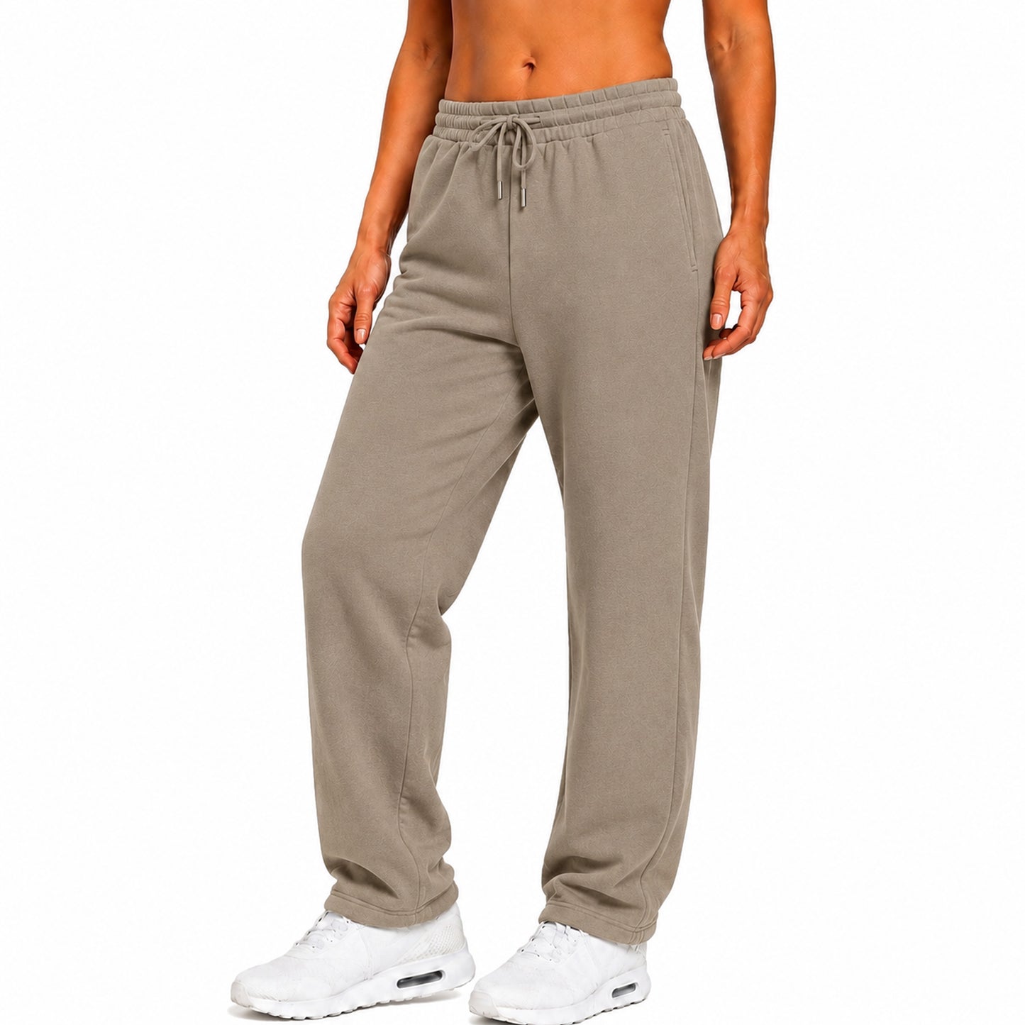 Women's Loose Fit  Classic Heavyweight Fleece Sweatpants with Open Bottom (S-3XL)
