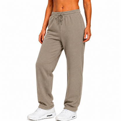 Women's Loose Fit  Classic Heavyweight Fleece Sweatpants with Open Bottom (S-3XL)