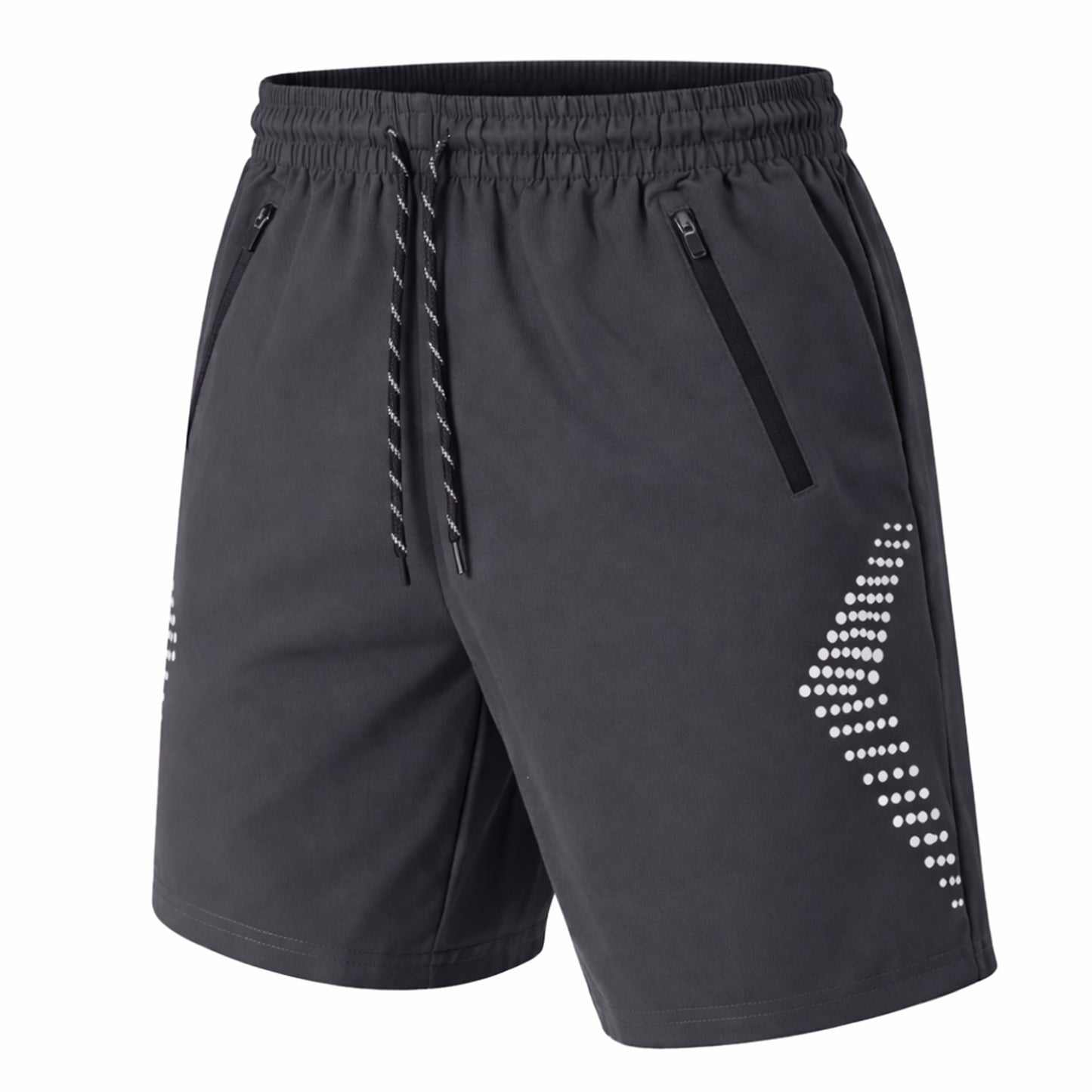 Men's Performance Training Shorts With Zipper Pockets (Sizes: S to 2XL)