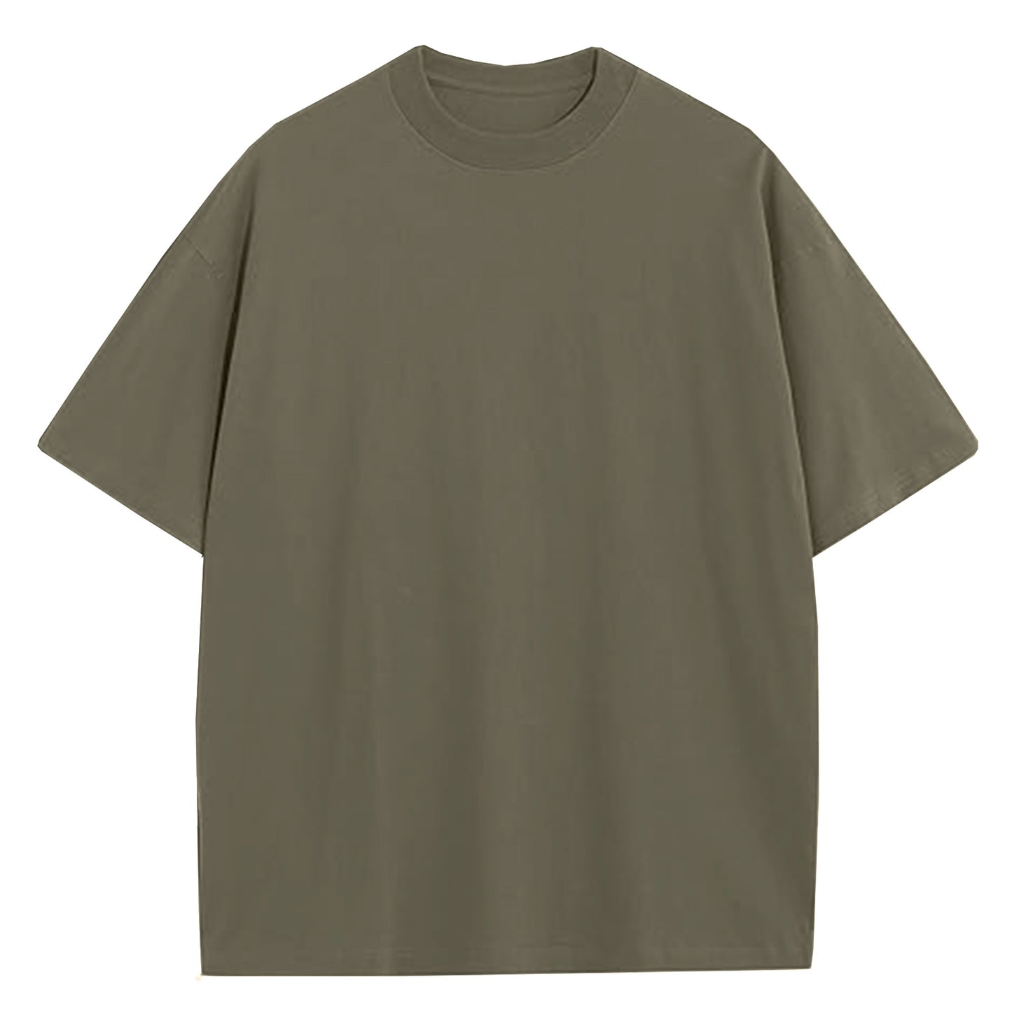 Men's Oversized Heavyweight Cotton Crew Neck Short Sleeve Tshirts Loose Fit Tops (S-3XL)