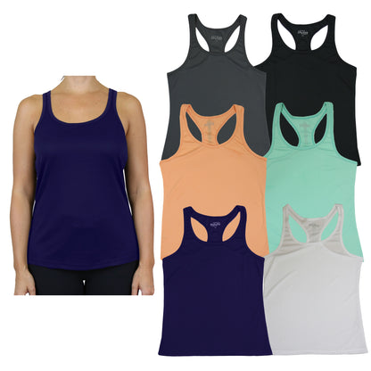 Womens Moisture Wicking Racerback Tanks