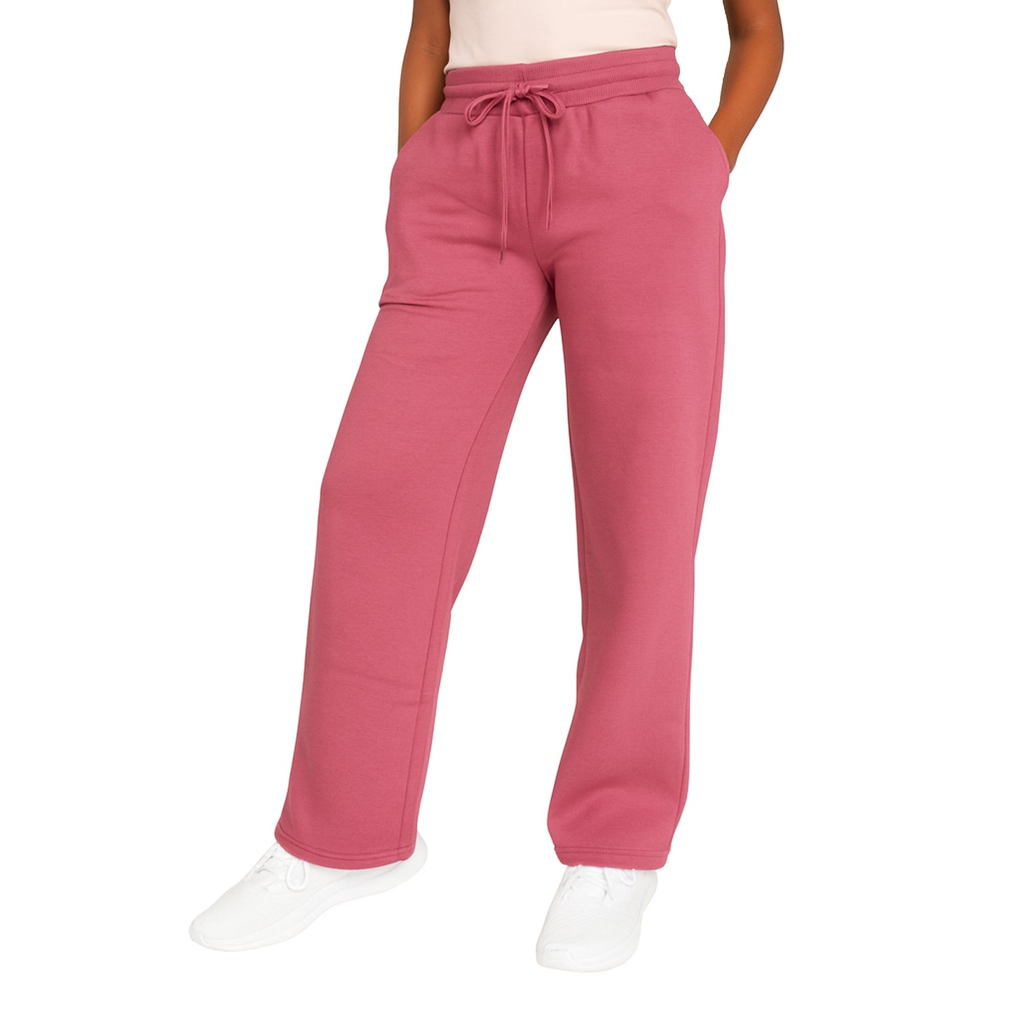 Women's Heavyweight Wide Leg Loose-Fit Fleece-Lined Sweatpants