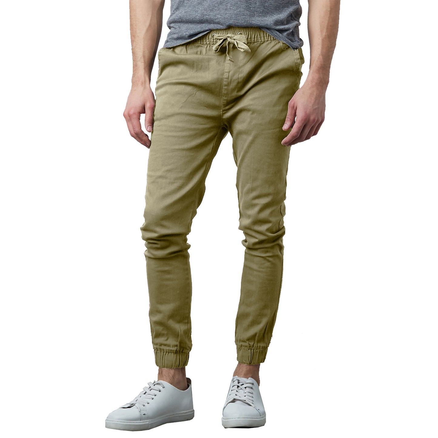 Men’s Slim-Fit Twill Jogger Pants