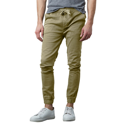 Men’s Slim-Fit Twill Jogger Pants