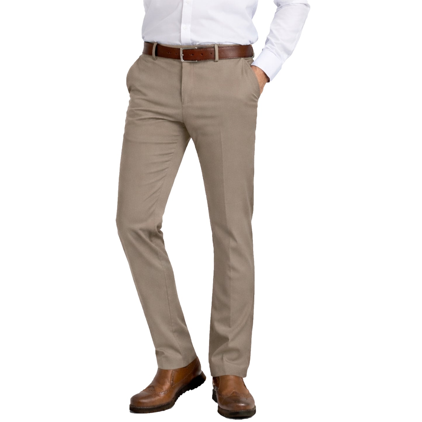 Men’s Flex Stretch Slim Fit Dress Pants (Sizes, 30-40)