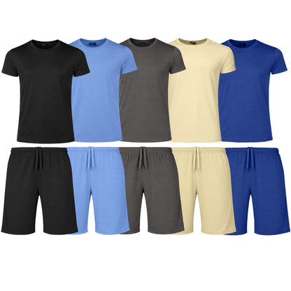 2-Piece Men's Poly Tech Lounge Top & Bottom Set (Sizes S - 3XL)