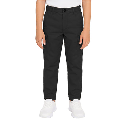 Boy’s Super Stretch Cotton Cargo Pants – Durable, Comfy & Functional Everyday Wear