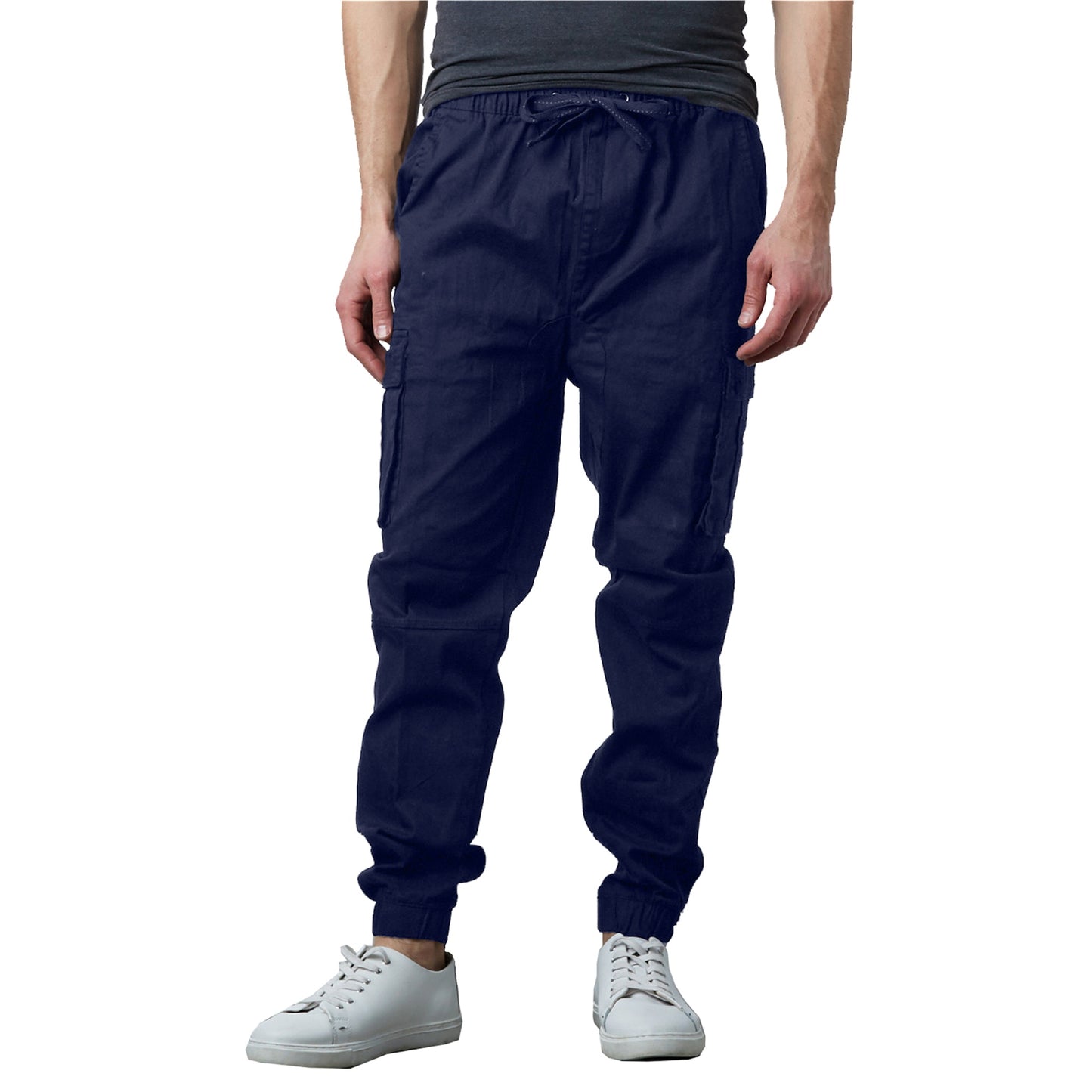 Men's Cotton Flex Stretch Cargo Jogger Pants (Sizes: S-2XL)