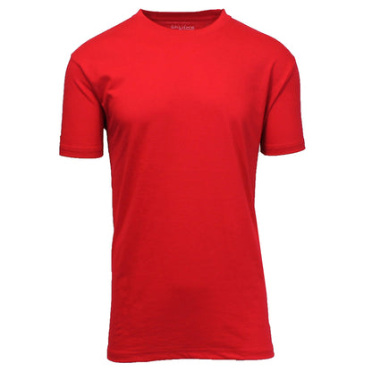 Men's Short Sleeve Crew Neck Solid Tee (Sizes, S to 3XL)