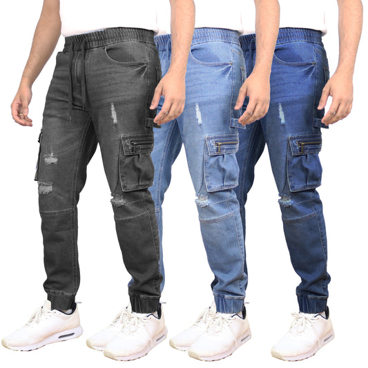 Men’s Stretch Cargo Carpenter Jean Jogger (Sizes, S to 3XL)