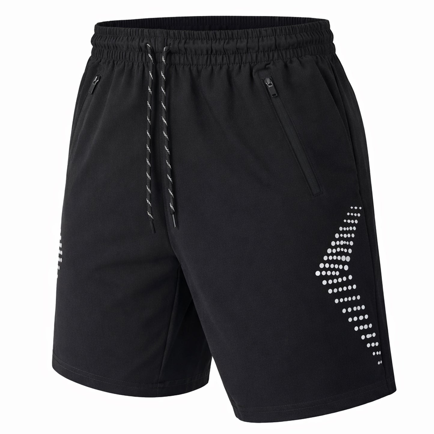 Men's Performance Training Shorts With Zipper Pockets (Sizes: S to 2XL)