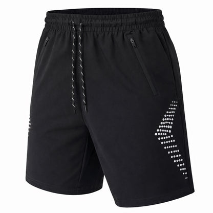 Men's Performance Training Shorts With Zipper Pockets (Sizes: S to 2XL)