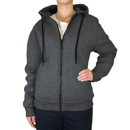 Women’s Fleece-Lined Zip-Up Hoodies – Warm Cotton Blend, Modern Fit Sweatshirts