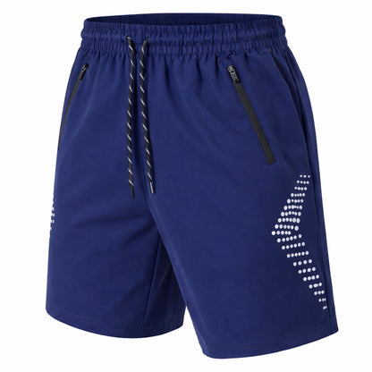 Men's Performance Training Shorts With Zipper Pockets (Sizes: S to 2XL)