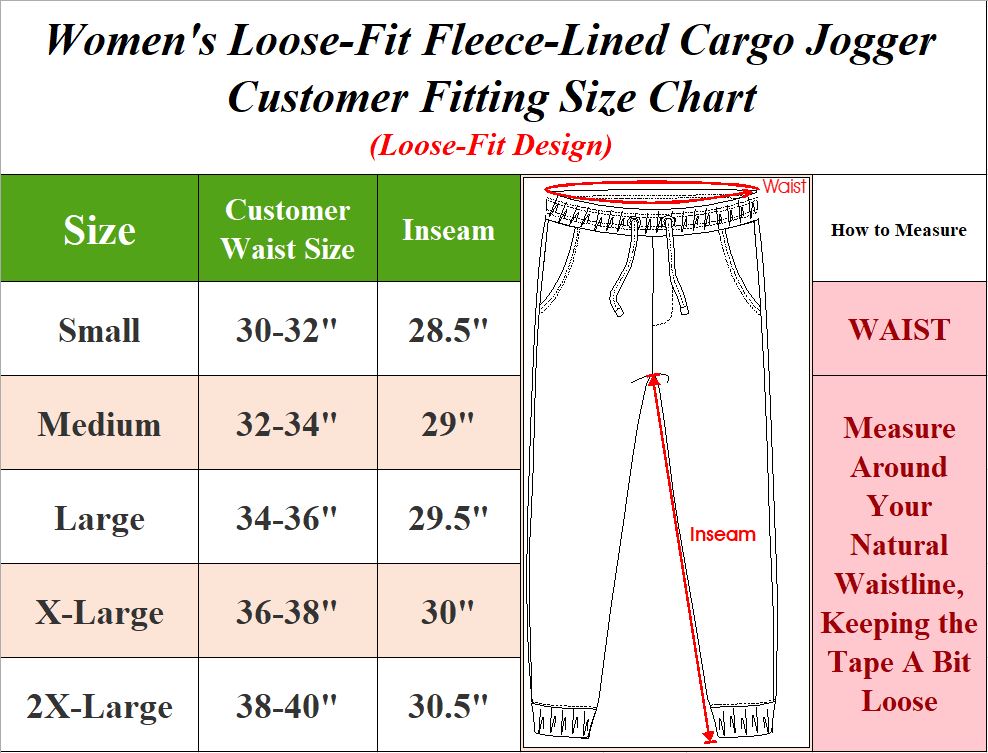 3-Pack Women's Loose Fit Fleece Jogger Sweatpants with Velcro Cargo Pockets (S-2XL)