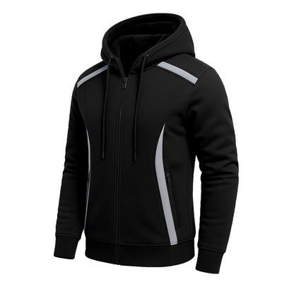 Men's Heavyweight Sherpa Fleece-Lined Full Zip Classic Tech Hoodie