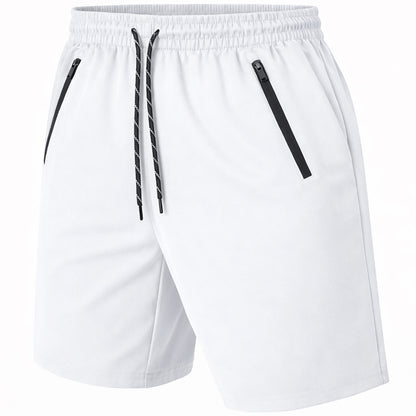 Men's Performance Training Shorts With Zipper Pockets (Sizes, S to 2XL)