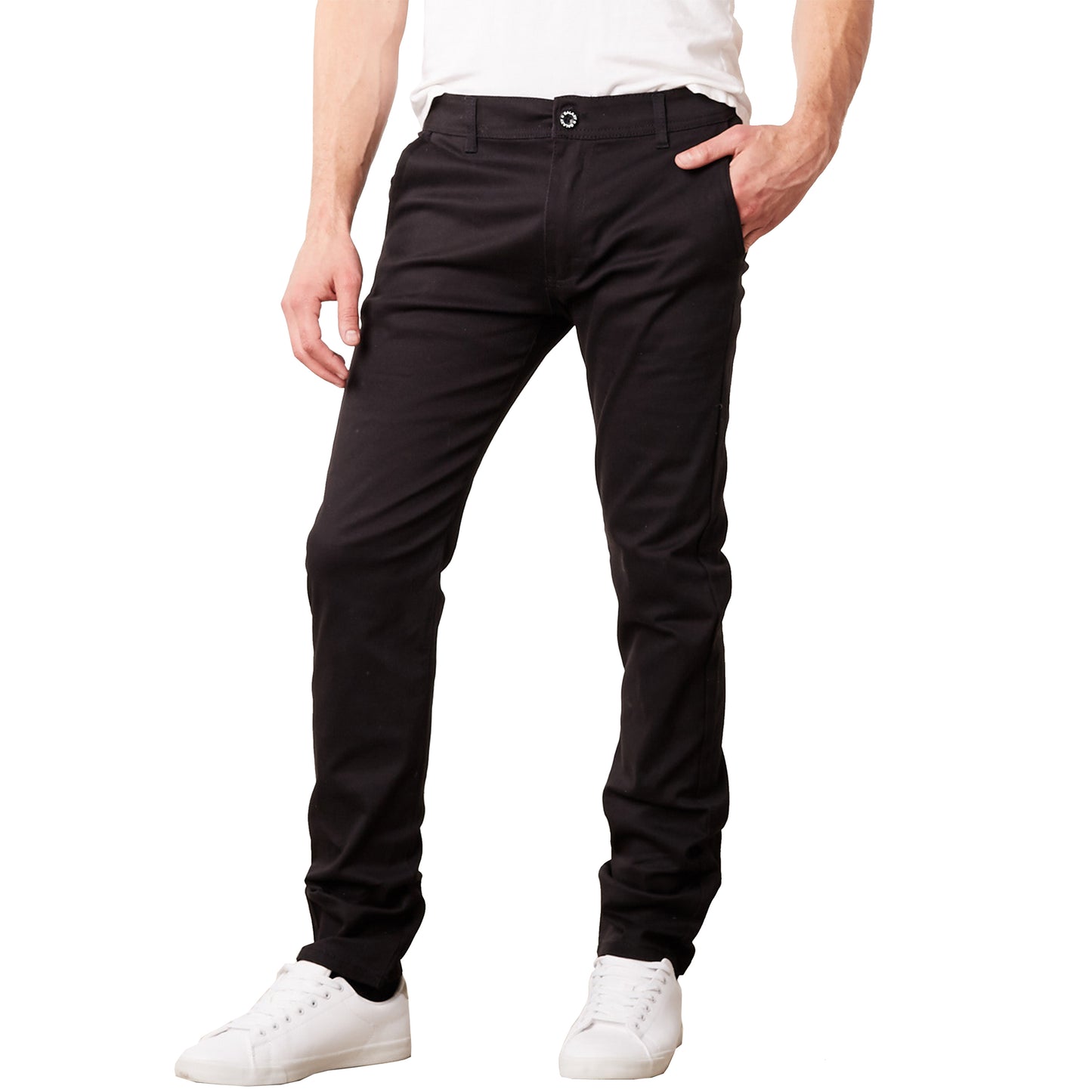 Men's Flat Front Stretch Chino Pants (Sizes- 30 to 44) New
