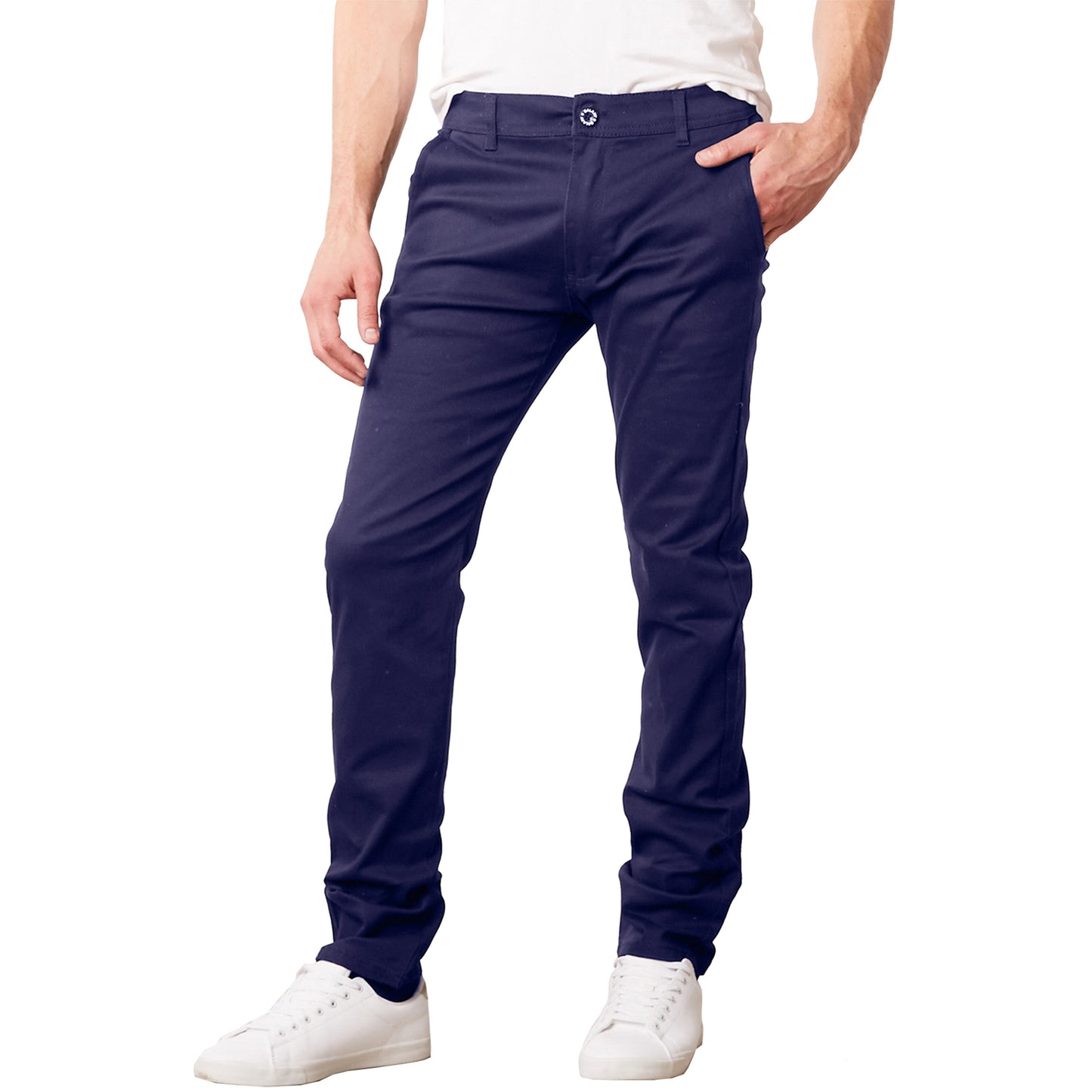 Men's Flat Front Stretch Chino Pants (Sizes- 30 to 44) New