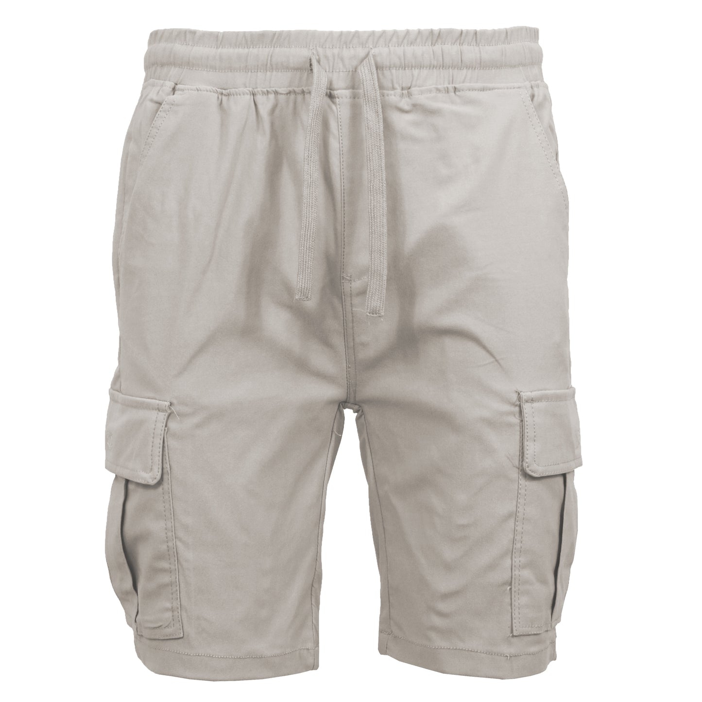 Men’s Flex Cargo Shorts with Elastic Waistband and Drawstring – Comfortable Fit with 6 Pockets and Stretch Fabric (S-2XL)