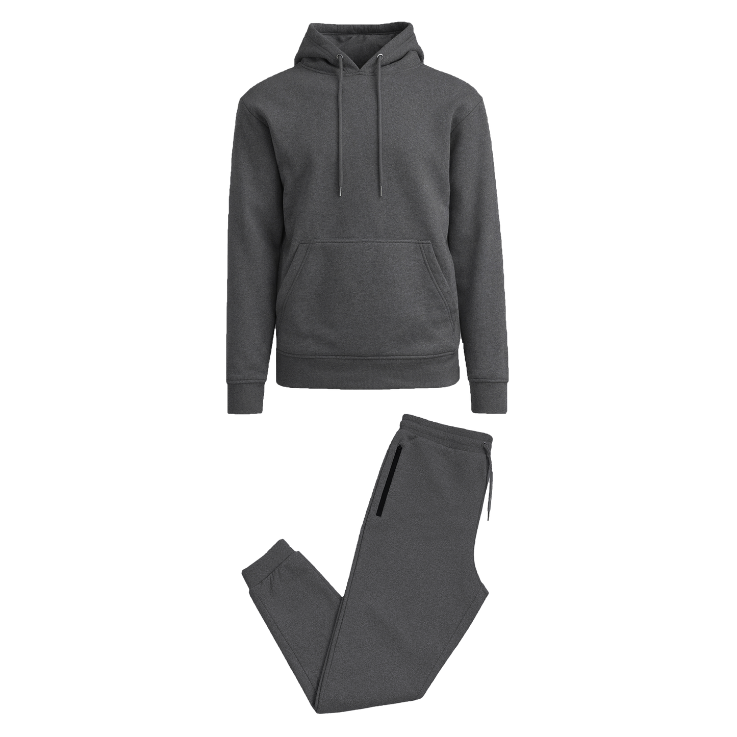 Men’s Soft Fleece Cotton Blend Pullover Hoodie & Sweatpants Jogging Set