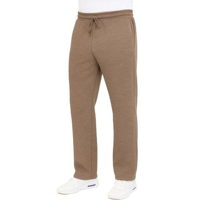 Men's Classic Heavyweight Fleece Sweatpants with Open Bottom (S-3XL)