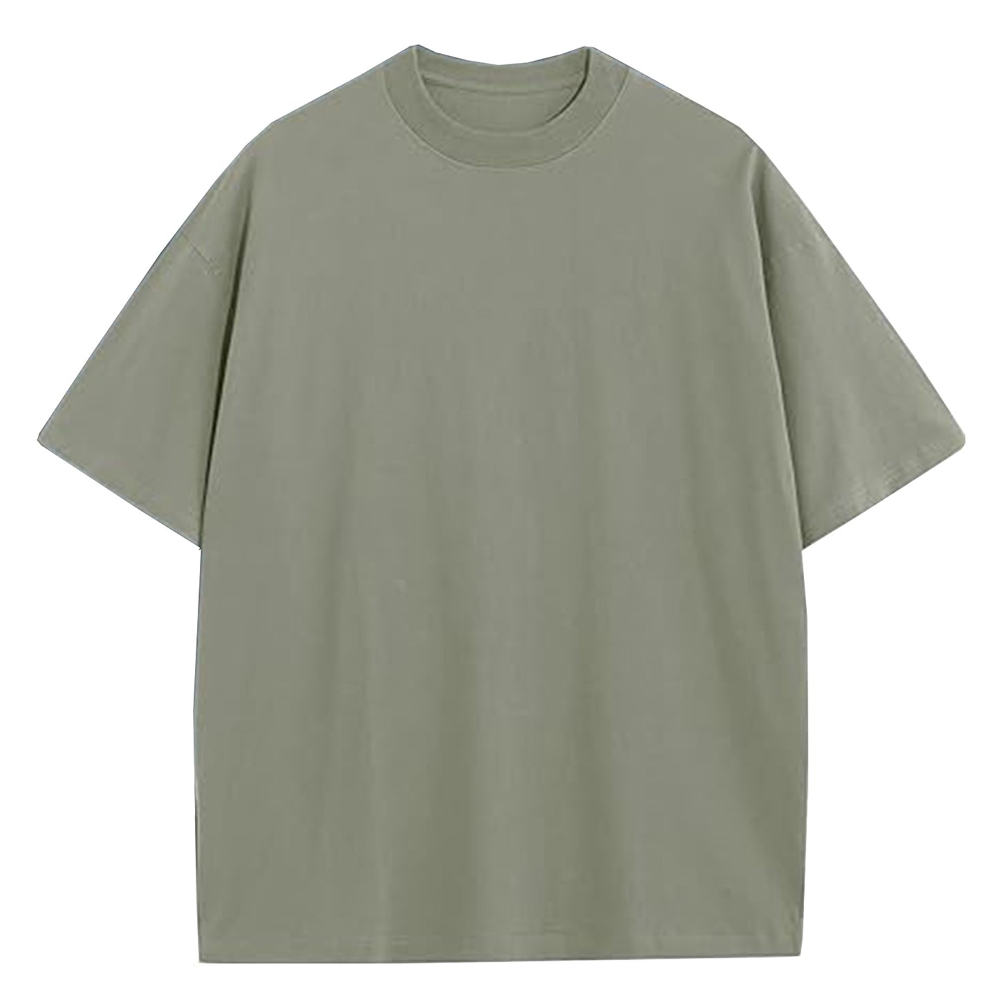 Men's Oversized Heavyweight Cotton Crew Neck Short Sleeve Tshirts Loose Fit Tops (S-3XL)