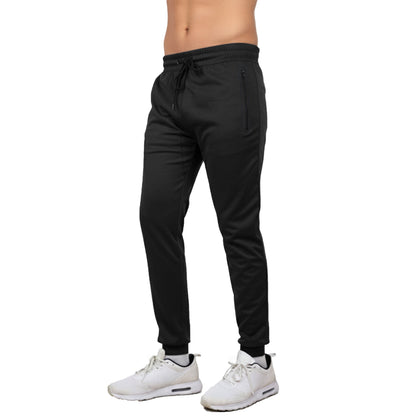 Men's Performance Tech Joggers Sweatpants With Heat Seal Zipper Side Pockets (Sizes: S-2XL)