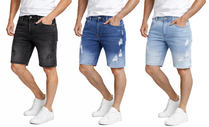 Men’s Jean Shorts with Multiple Styles (30-42)