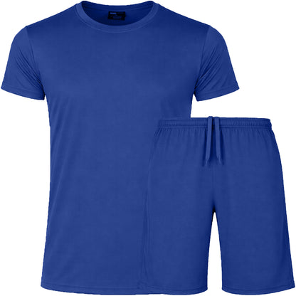 2-Piece Men's Poly Tech Lounge Top & Bottom Set (Sizes S - 3XL)