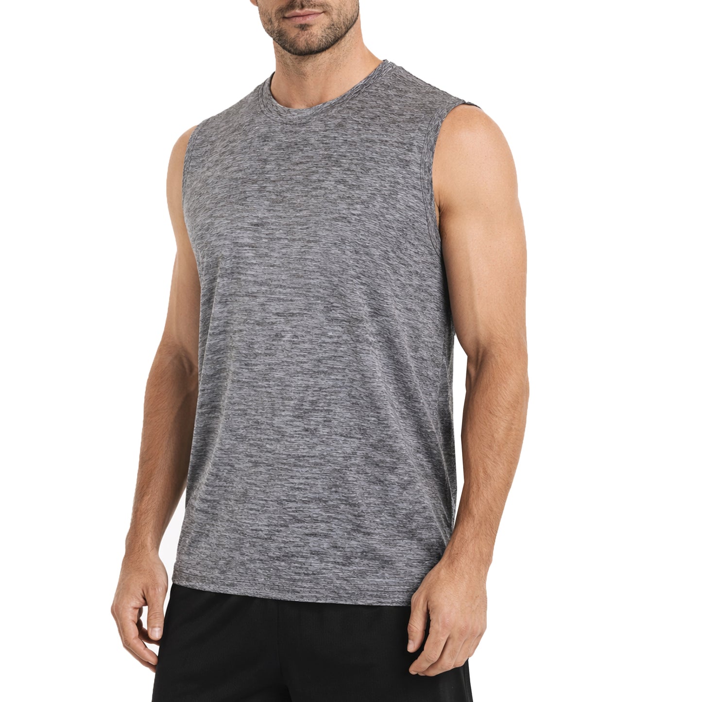 Men's Moisture Wicking Performance Sleeveless Muscle Tee (S - 3XL)