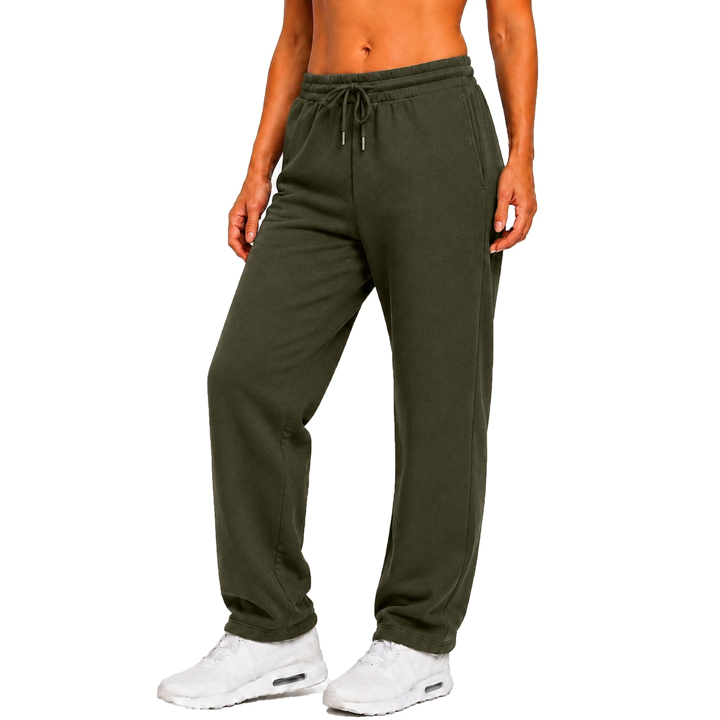 Women's Loose Fit  Classic Heavyweight Fleece Sweatpants with Open Bottom (S-3XL)