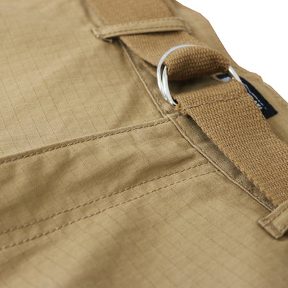 2-Pack Men's Cotton Stretch Ripstop Cargo Shorts With Belt